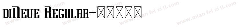diNeue Regular字体转换